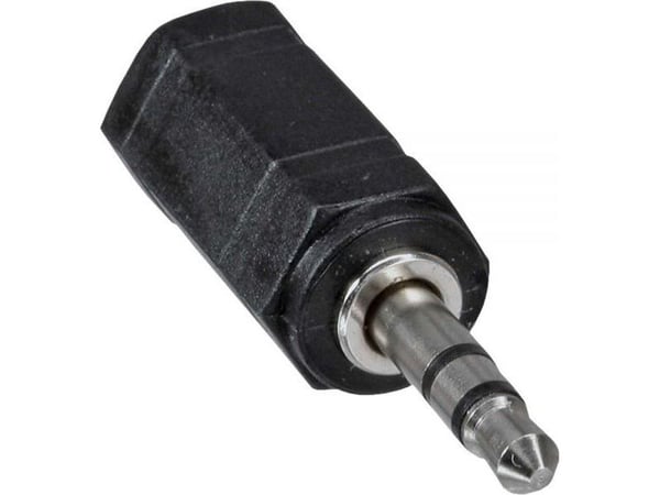 InLine 99309, 2.5mm jack female, 3.5mm, Musta