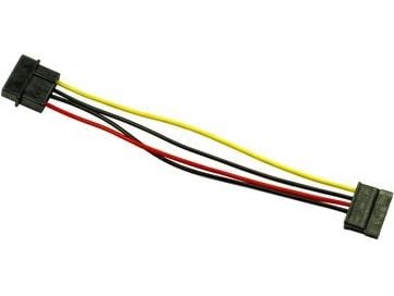 Inter-Tech - Strømadapter - SATA-strøm (hunn) til 4-pin intern strøm (hann) - 15 cm