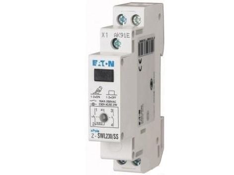 Eaton Z-SWL230/SS, 2P, Koblet med ledninger (ikke trådløs), IP40, 230 - 250 V, 16 A, 17,5 mm