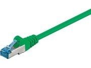 MicroConnect - Verkkokaapeli - RJ-45 (uros) - RJ-45 (uros) - 25 cm - SFTP - CAT 6a - booted, halogeeniton, mutkaton - vihreä