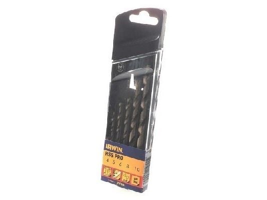 IRWIN 10502499, Drill, Drill bit set, 118°, Høy-Hastighets Stål (HHS), 5 stykker