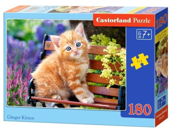 Castorland Ginger Kitten 180 pcs, 180 kpl, Eläimistö, 7 vuosi/vuosia Castorland Ginger Kitten 180 pcs, 180 kpl, Eläimistö, 7 vuosi/vuosia