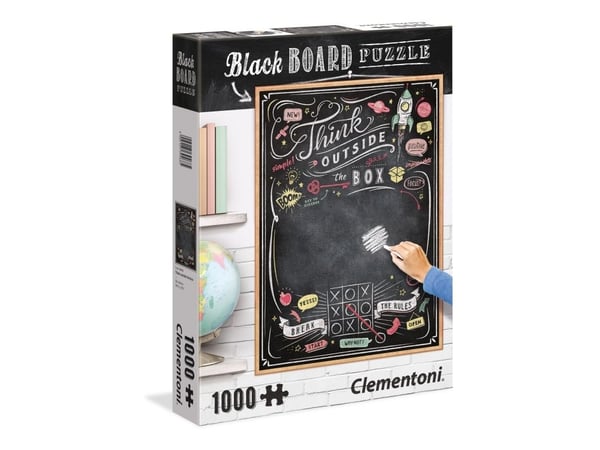 Clementoni Black Board Puzzle - Think Outside the Box - puslespill - 1000 deler