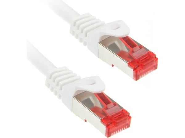 InLine 4043718120482, 3 m, Cat6, S/FTP (S-STP), RJ-45, RJ-45, Hvit