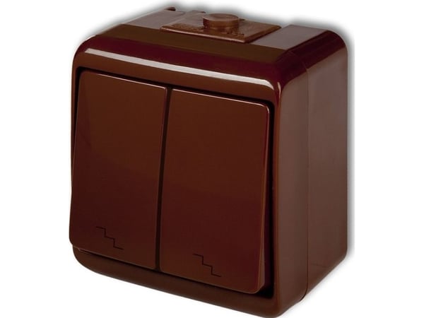 Karlik 4WHE-7, Trykknapkontakt, IP54, 250 V, 10 A