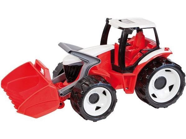 Lena GIGA TRUCKS Traktor med frontlaster, Traktor, Innendørs/utendørs, 3 år, Plast, Blå, Grå, Hvit