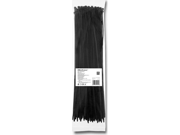 Qoltec - Kaapelinjohtimet - 40 cm - lajitelma (pakkaus 100 kpl)