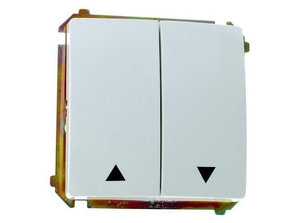 Kontakt-Simon BMZ1.01/11, Valkoinen, IP20, IP44, 250 V, 10 A, 75 mm, 41 mm