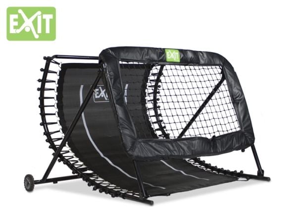 EXIT Rebounder Training Station, Rektangulær, Justerbar vinkel, Flerstasjons returvegg, Sort