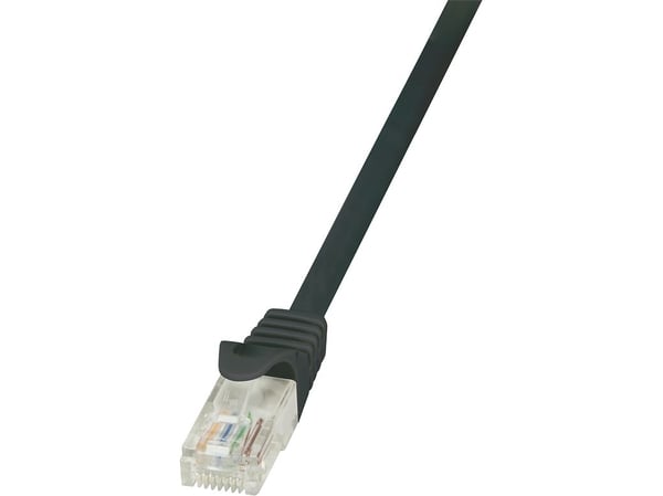 LogiLink - Koblingskabel - RJ-45 (hann) til RJ-45 (hann) - UTP - CAT 5e - svart