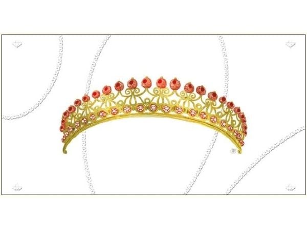 DA VINCI Gratulationskort Tiara DaVinci 12x23 cm + kuvert (G06 34A 226)