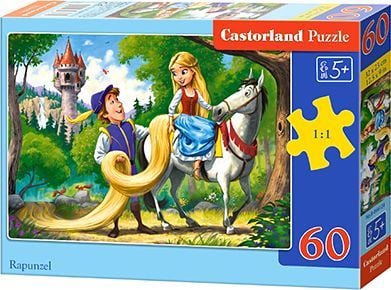 Castorland Rapunzel, 60 styck, Barn, 5 År