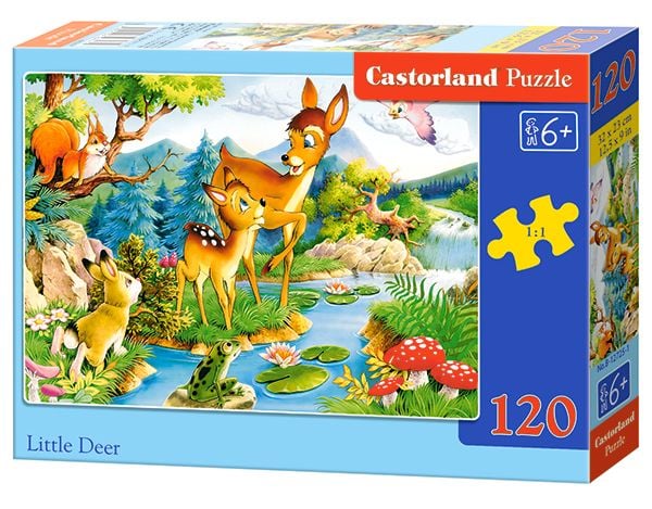 Castorland Little Deers 120 pcs, 120 stykker, Tegneserier, 6 år