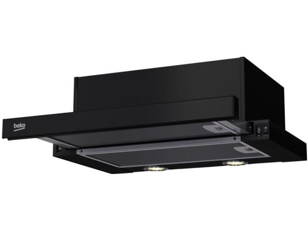 Beko CTB 6250 B - Panser - teleskopisk - bredde: 59.8 cm - dybde: 28 cm - uttrekking og resirkulering - svart