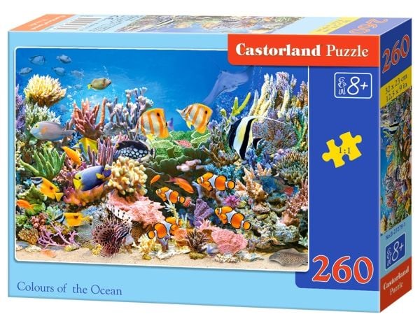 Castorland Colours of the ocean 260 pcs, 260 styck, Undervatten, 9 År
