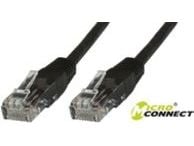 Microconnect B-UTP601S, 1 m, Cat6, U/UTP (UTP), RJ-45, RJ-45, musta