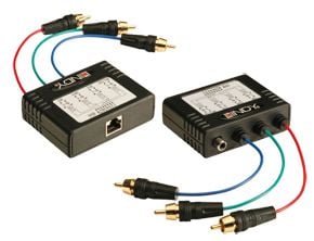 Lindy RGB Video + Audio Extender - CAT5e/6, 300m, VGA, Sort, 300 m