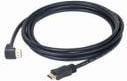 Gembird - HDMI-kabel - HDMI hann til HDMI hann - 3 m - svart - 90° kontakt