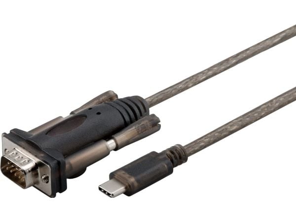 MicroConnect - USB-kabel - DB-9 (hann) til USB-C (hann) - USB 3.1 - tommelskruer