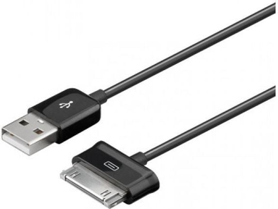 Techly 1.2m USB - Samsung 30-p, Sort, USB A, Samsung 30-pin, 1,2 m, Hankjønn, Hankjønn