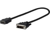 VivoLink Pro - Video adapter - dobbeltlenke - DVI-D hann til HDMI hunn - 20 cm - trippel beskyttelse