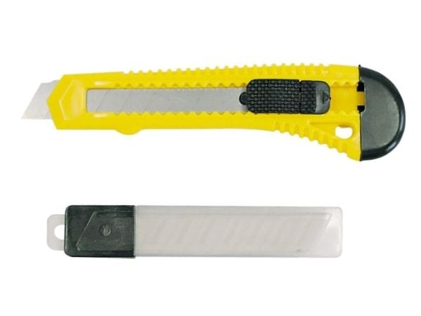 Mega kniv med knekte blad 18 mm + 10 blader 30019