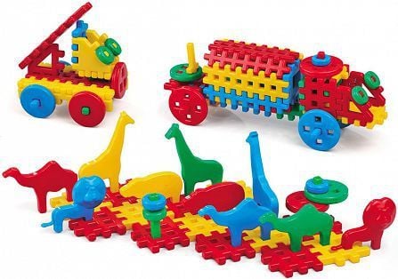 Marioinex 900345 waffle blocks mix 150 deler flerfarget