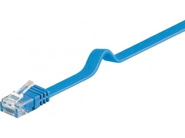 Goobay RJ-45 CAT6 1m, 1 m, Cat6, U/UTP (UTP), RJ-45, RJ-45, Blå
