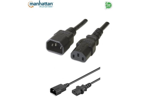 Manhattan 352673, 1 m, C13 coupler, C14 coupler, 250 V