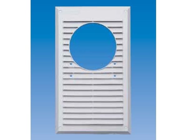 Maxpol rist med netting til kullfilter/avtrekk 175x295 mm Ø120 hvit - 128