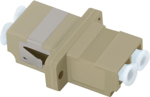 Qoltec Duplex - Kopplingsdon för nätverk - LC/UPC-multiläge (hona) till LC/UPC-multiläge (hona) - fiberoptisk