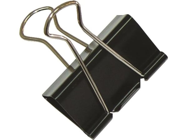 Office Products dokumentklemmer, 41 mm, 12stk, sort (5901503652770)
