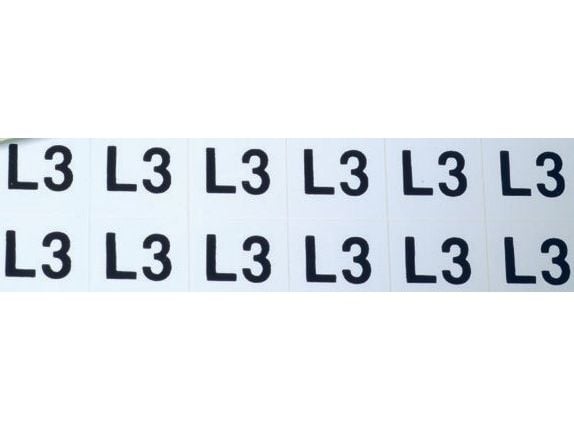 Ergom selvklebende merker ZS D12 / L3 16 x 11,5 mm (E04ZP-02030400700)