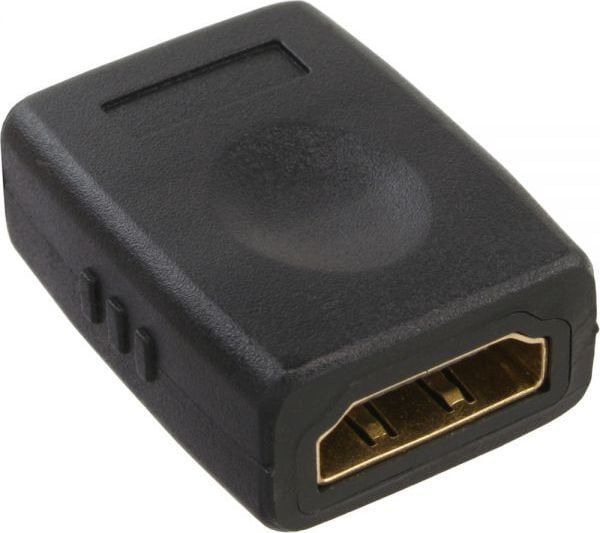 InLine 17600G, HDMI A female, 2x 19-pin, Musta