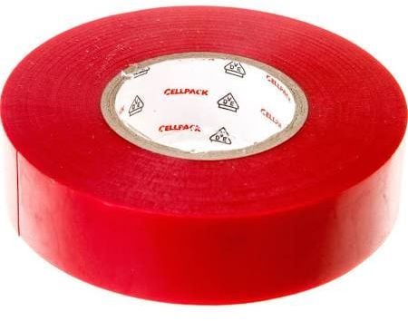 CellPack 145800 isolasjonstape nr. 128 rød (L x B) 25 m x 19 mm, 1 stk