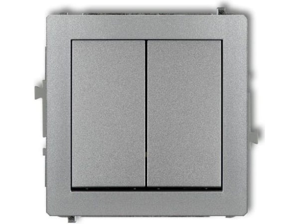 Karlik 7DWP-2, Pintakytkin, Hopea, IP20, IP44, 250 V, 10 A