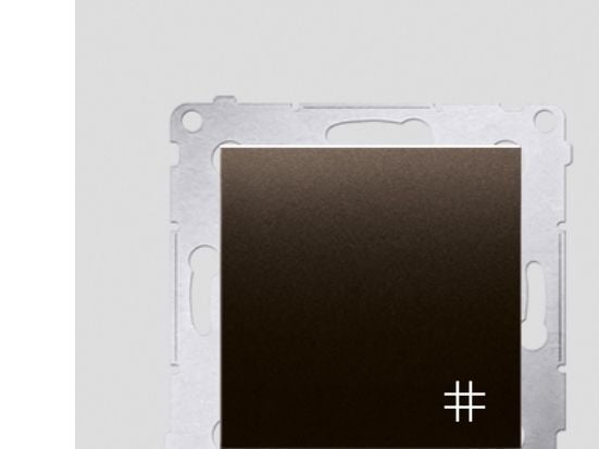 Kontakt-Simon DW7.01/46, Plast, Pronssi, IP20, IP44, 250 V, 10 A, 75 mm