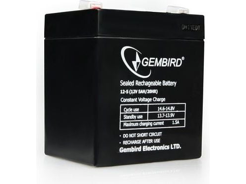 Gembird BAT-12V5AH - UPS-batteri - 1 x batteri - blysyre - 5 Ah