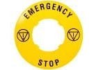 Lovato Electric skyltdel Ø60mm EMERGENCY/STOP (LPXAU115)