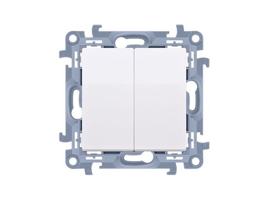 Kontakt-Simon CW5BL.01/11, Muovi, Valkoinen, IP20, IP44, 250 V, 10 A, 77 mm