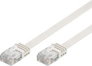 MicroConnect UltraFlat - Nettverkskabel - RJ-45 (hann) til RJ-45 (hann) - 3 m - UTP - CAT 6 - flat - hvit