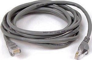 Sharkoon - Koblingskabel - RJ-45 (hann) til RJ-45 (hann) - SFTP - CAT 6 - med støvel, uten hindringer - grå