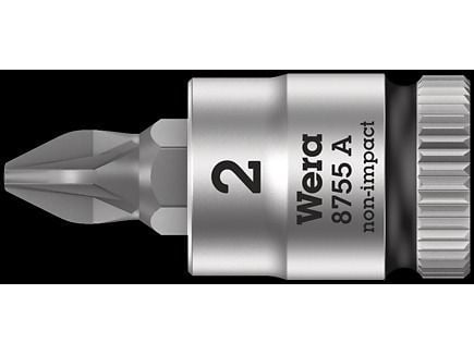 Wera 8755 A 05003353001 Kryssspor Pozidriv Socket bits innsats PZ 1 1/4 (6,3 mm)