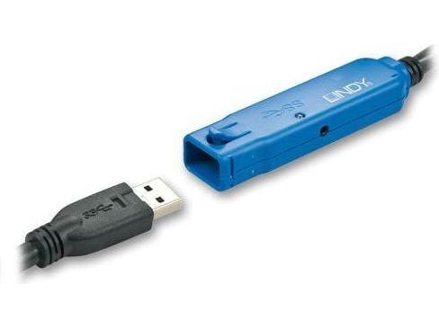 Lindy 43158, 8 m, USB A, USB A, USB 3.2 Gen 1 (3.1 Gen 1), 5000 Mbit/s, Lajittelu