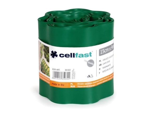 Cellfast kant til hage/massasje mørkegrønn 15 cm x 9 m (30-022)