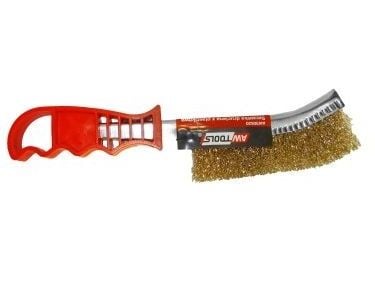 AWTools stålbørste messing med plastgrep (AW30520)