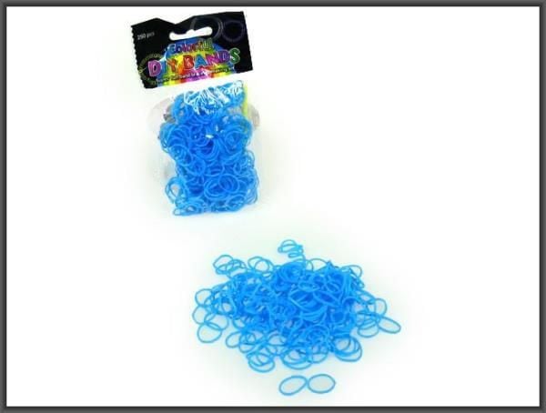 Hipo gummistrikker for å lage armbånd, 250 stk (620069)
