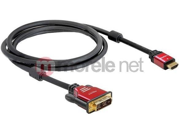Delock - Adapterkabel - enkeltlenke - HDMI hann til DVI-D hann