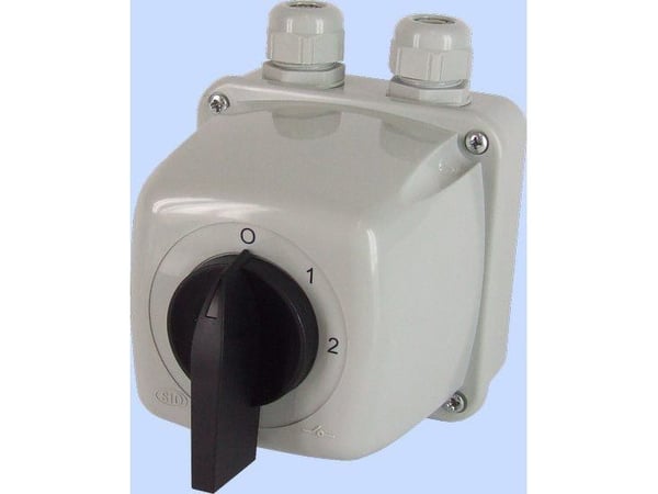 Elektromet nokkakytkin 0-1-2 3P 25A IP44 kotelokaarella 25-33 (922521) Elektromet nokkakytkin 0-1-2 3P 25A IP44 kotelokaarella 25-33 (922521)