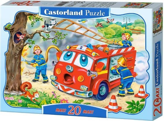 Castorland Fire Brigade 20 Maxi pcs, 20 stykker, Tegneserier, 4 år